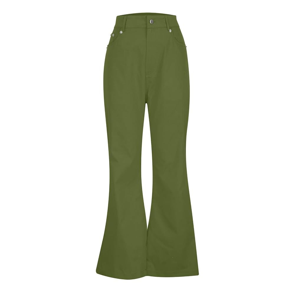 Men's Vintage Bell Bottom Pants Stretch Casual Flared Flares